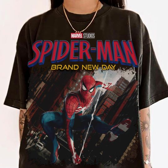 Discover Brand New Day Spider Man Comfort Color Shirt, MCU Avengers Spiderman, Disneyland Trip Shirt 2026