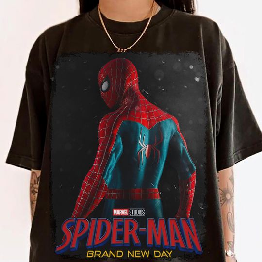 Spider Man  Brand New Day Comfort Color Shirt, Tom Holland Spidey Tee, Disneyland Trip Shirt 2026