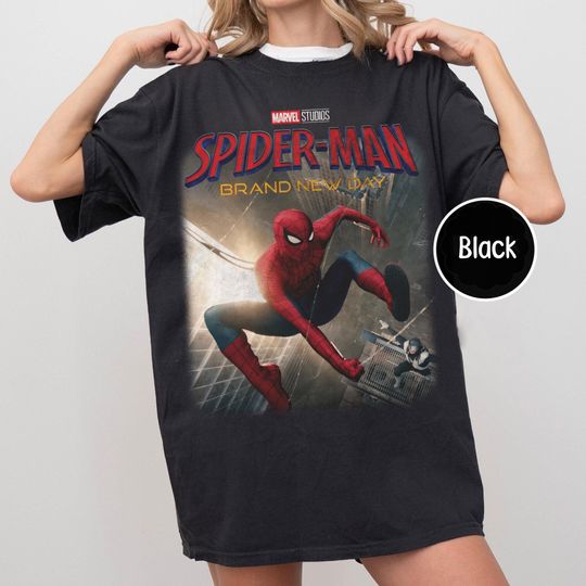 Discover Marvel Spider-Man Brand New Day Shirt, Spiderman Marvel Comfort Colors Shirt