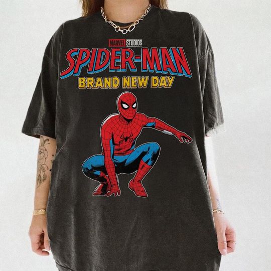 Discover Vintage Marvel Spider-Man Brand New Day T-Shirt, Comic & Movie Design