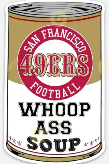 San Francisco 49ers Soup Magnet - Football Decoration