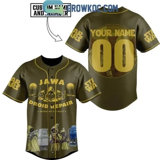 Discover Star Wars Jawa Droid Repair Personalized Baseball Jersey