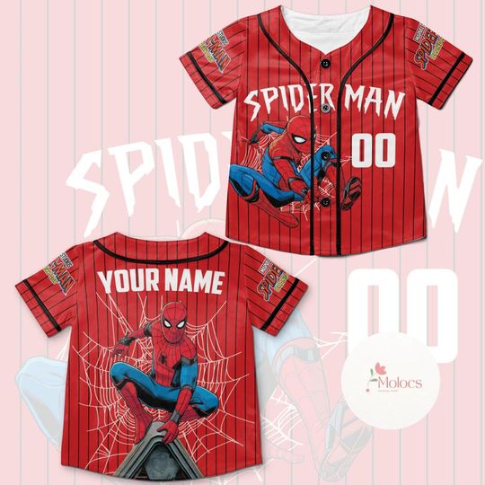 Discover Personalized Disney Marvel Spider-Man Brand New Day Baseball Jersey, Superhero Squad Spiderman Birthday Boy, Birthday Girl, Spiderman Kids