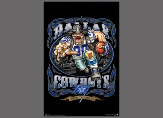 Discover Dallas Cowboys Grinding It Out Since 1960 Football Poster Vertical Premium Matte