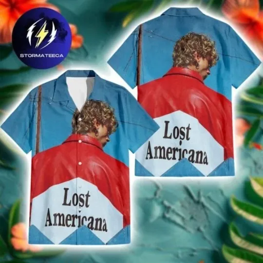 Discover MGK Lost Americana Tour Cover Photo Summer Hawaiian Shirt