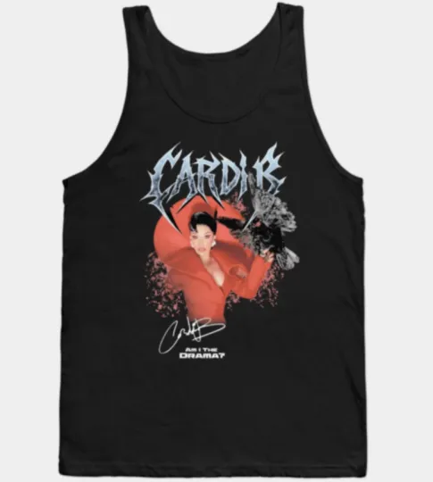 Discover Vintage Cardi B Am I the Drama Tour 2026 Tank Top
