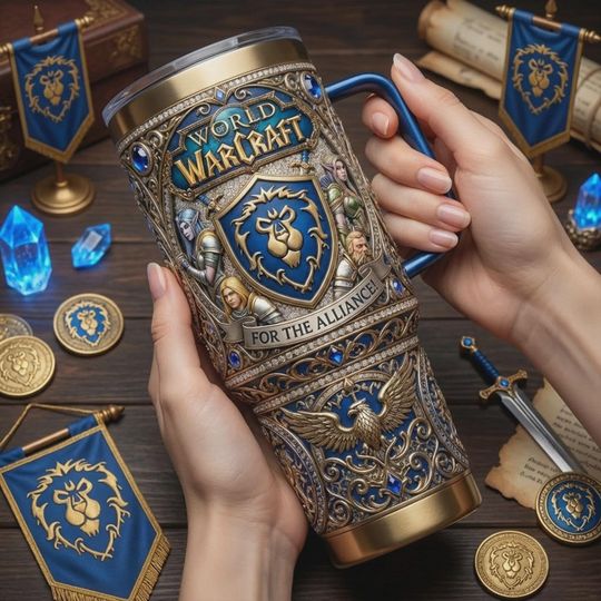 Discover World of Warcraft Alliance 40oz Tumbler For the Alliance Insulated Travel Mug