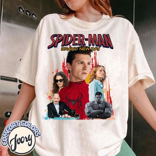 Spider-Man Brand New Day Shirt, Spiderman Marvel, Tom Holland Spidey Tee