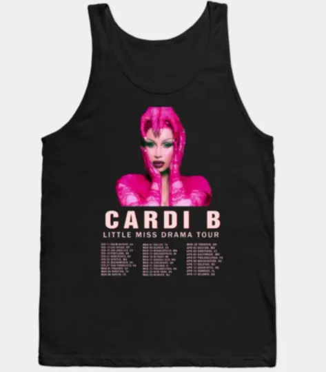 Discover 2026 Cardi B Little Miss Drama Tour Tank Top