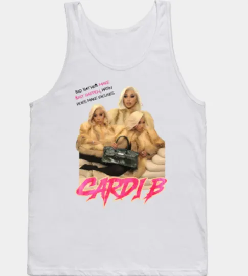 Discover Retro Cardi B Quote Singer Music Tour 2026 Tank Top