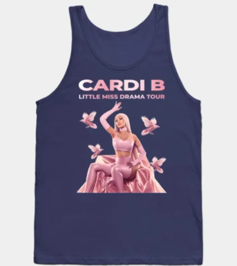 Discover Vintage Cardi B Little Miss Drama Tour 2026 Tank Top