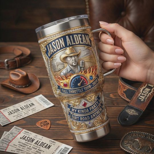 Discover 40oz Jelly Roll Tumbler Skull Crown Travel Mug Music Fan Edgy Gift