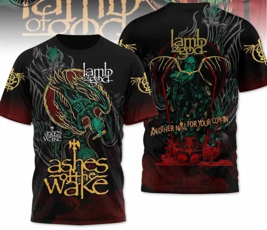 Discover Lamb Of God Ashes Of The Wake 3D AOP T-Shirt