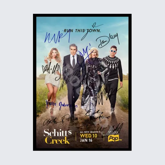 Discover Schitt's Creek Autographed Poster Vertical Premium Matte