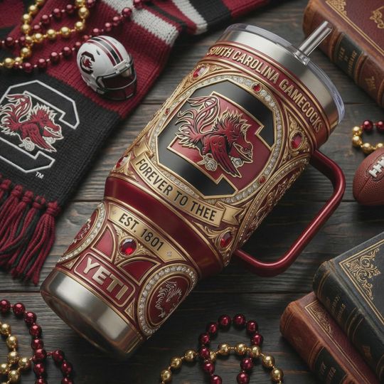 Discover South Carolina Gamecocks 40oz Tumbler Forever To Thee Insulated Travel Mug Fan Gift