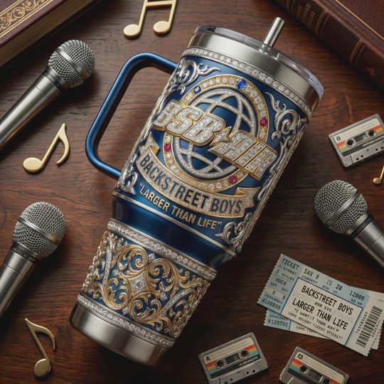 Discover Backstreet Boys BSB Larger Than Life 40oz Tumbler 90s Pop Insulated Travel Mug
