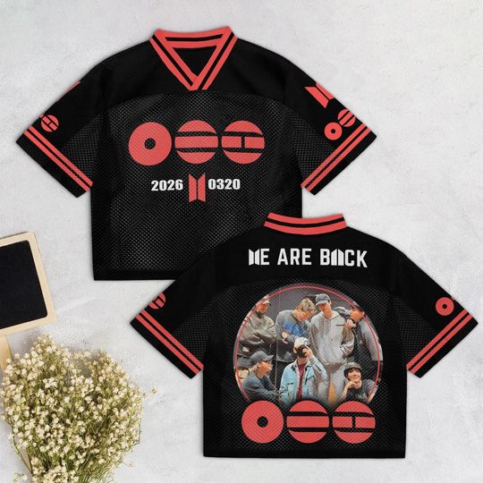 Discover BTS 2026 New Album Mesh Jersey a827, Kpop Football Shirt, Bangtan Boys Merch, ARMY Fan Gift, Concert Outfit, Unisex Streetwear