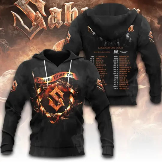 Discover Sabaton 2026 North American Tour 3D Hoodie