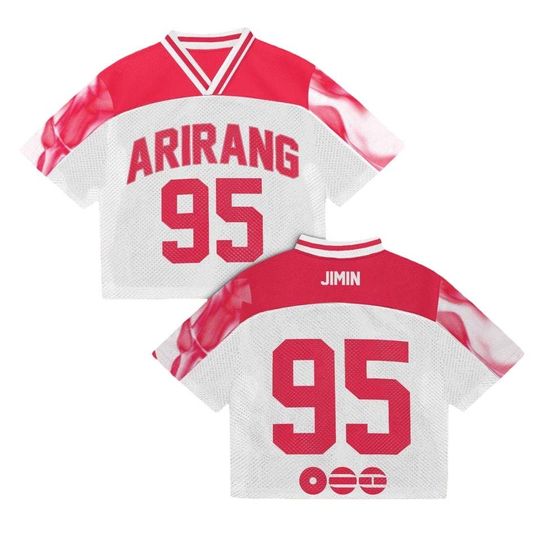 BTS Arirang Mesh Football Jersey, Kpop ARMY Fan Shirt, World Tour Concert Outfit