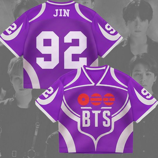Discover Arirang 2026 World Tour Purple Mesh Baseball Jersey Shirt Fan Inspired Outfit, Music Lover Gift