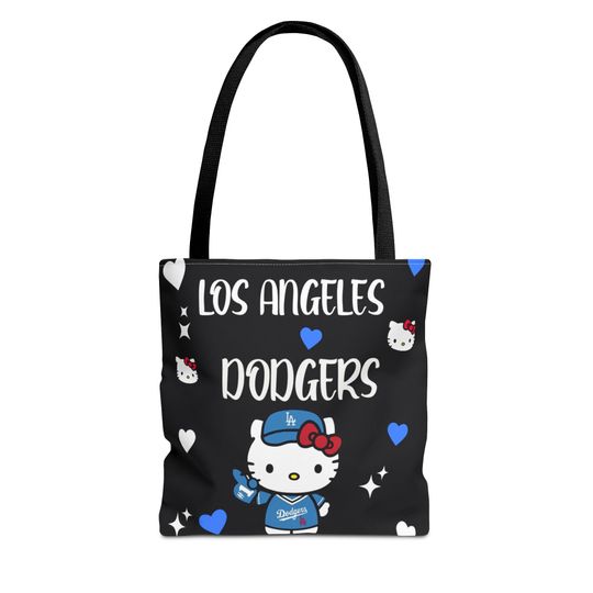 Discover Hello Kitty Los Angeles Dodgers Tote Bag | Baseball Fan Accessory