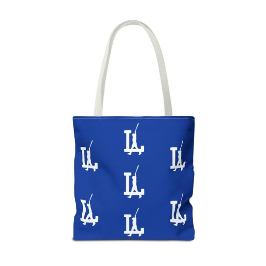 Discover LA Dodgers Logo Tote Bag Double-Sided Print Baseball Carryall