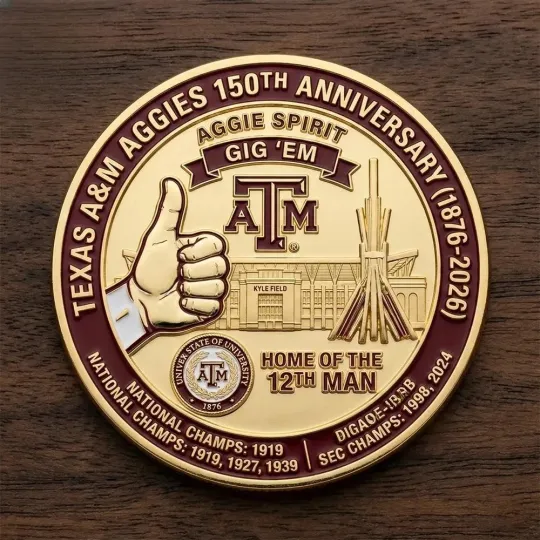 Discover Aggies 150Th Anniversary Commemorative Coin 2026