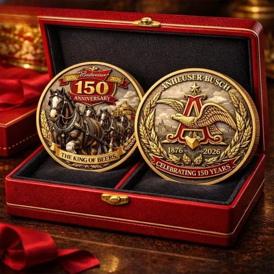 Budweiser 150Th Anniversary Commemorative Coin