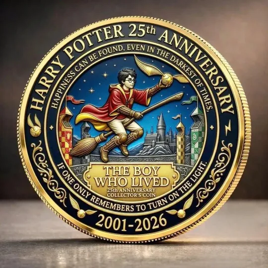 Discover Harry Potter 25th Anniversary The Boy Who Lived Collector’s Coin