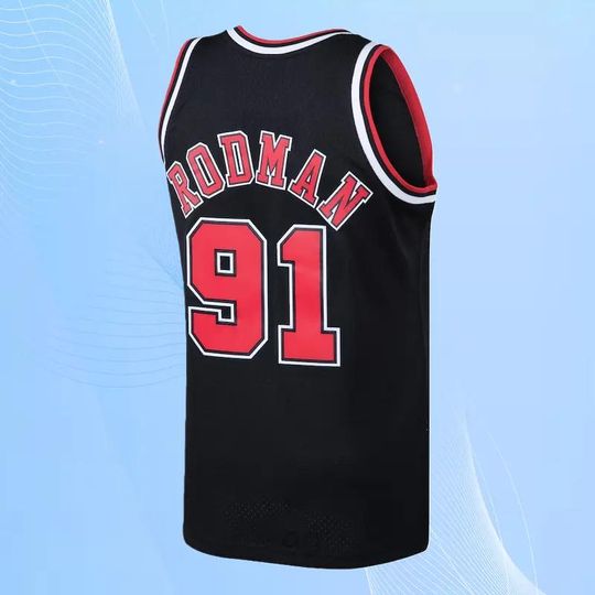 Discover Dennis Rodman Jersey 1997-98, Vintage  Basketball Jersey, Retro Stitched Tank, Rodman #91 Fan Jersey