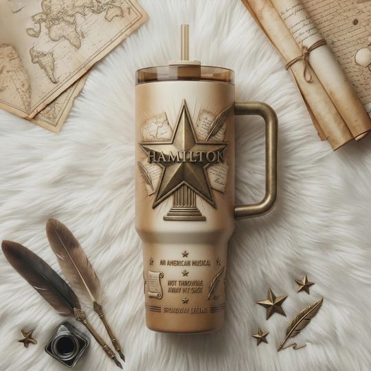 Discover Broadway Musical History Gold Star Insulated Cup Revolution Iced Coffee Cup