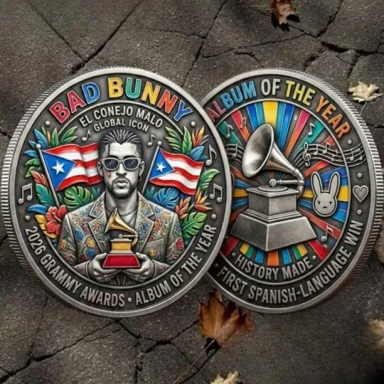 Discover Bad Bunny 2026 Grammy Awards Album Of The Year Coin