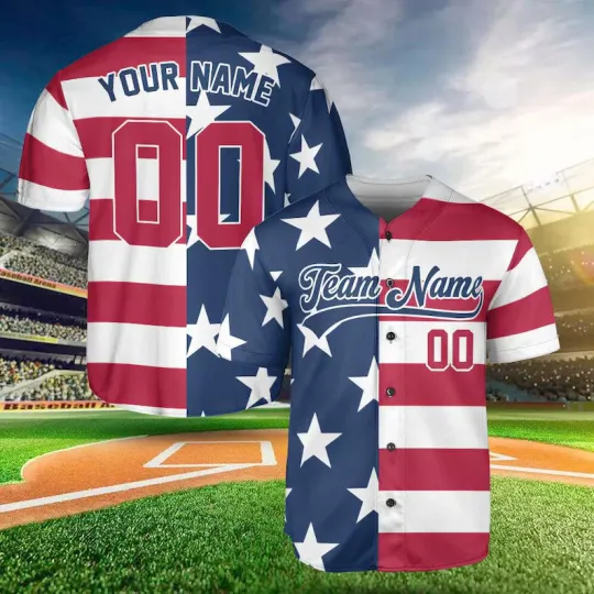 Discover Personalized America 250th Anniversary Baseball Jersey