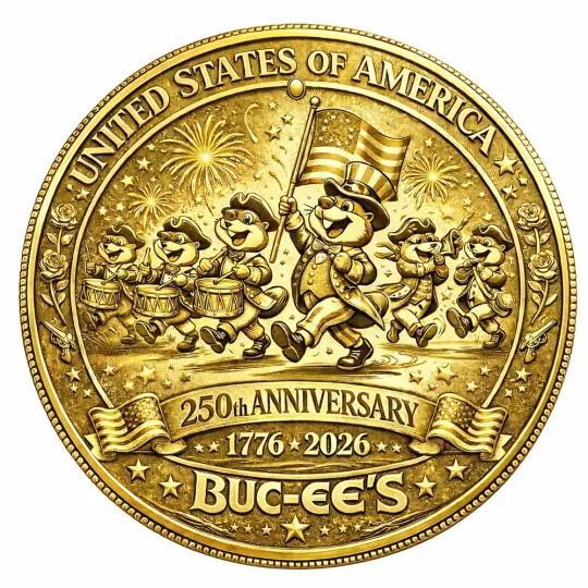 Bucees 250th Anniversary America, 250th years of Freedom Commemorative Coin