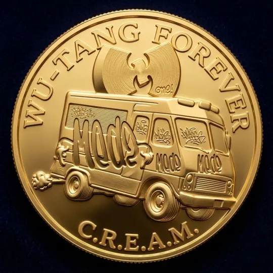 Discover Wu-tang Clan Tour 2026 Commemorative Coin, Wu-tang Forever Est 1992 C.R.E.A.M