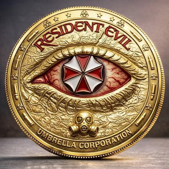 Discover Resident Evil Requiem Commemorative Coin, Resident Evil 30th Anniversary Coin