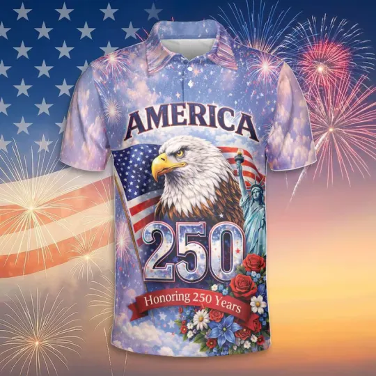America 250th Anniversary Polo Shirt