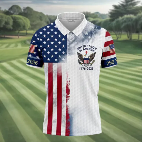 Discover USA 250th Anniversary Polo Shirt