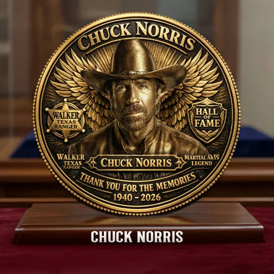 Chuck Norris Hall of Fame Commemorative Coin Walker Texas Ranger Legend 1940-26