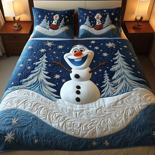 Discover Cute Winter Snowman Quilt Bedding Set Cozy Holiday Comforter Cover Kids Bedroom Decor Christmas Bedspread Perfect Gifts For Kids Room