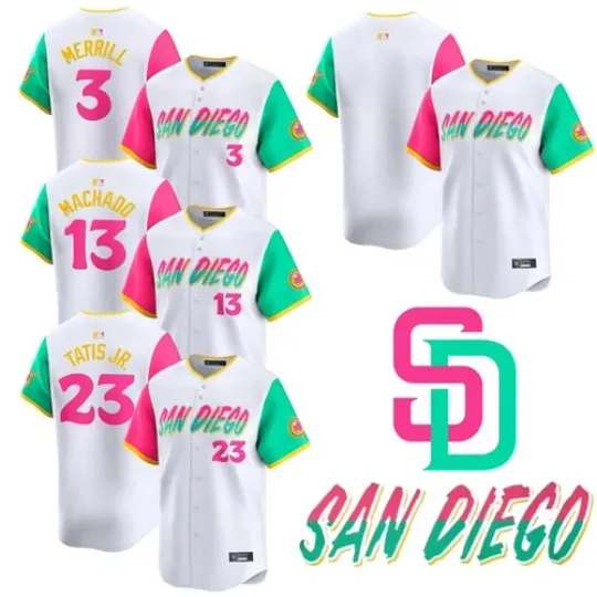 Discover Men's Padress White 2025 City Connect Limited Edition Jersey
