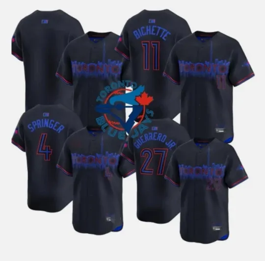 Discover Men's Blue Jayss Black 2024 City Connect Limited Player Jersey