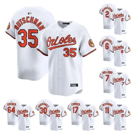 Discover Men's Orioless White Player Limited ​​Printed Jersey S-3XL