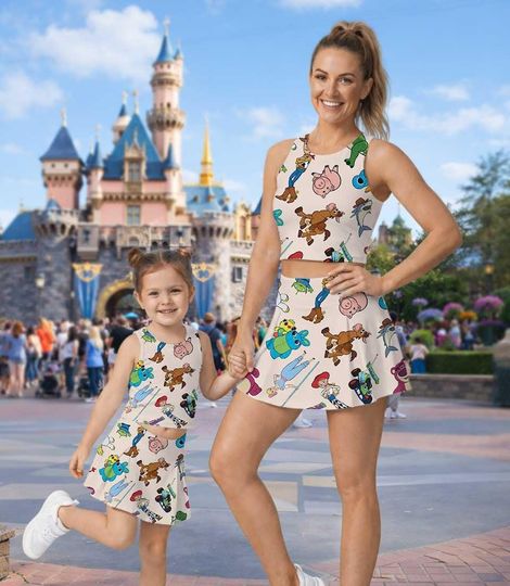 Disney Toy Story Dress, Activewear Set, Adult Child Disney Shirt, Woody Buzz Lightyear Jessie Dress, Toy Story Dress, Athletic Set