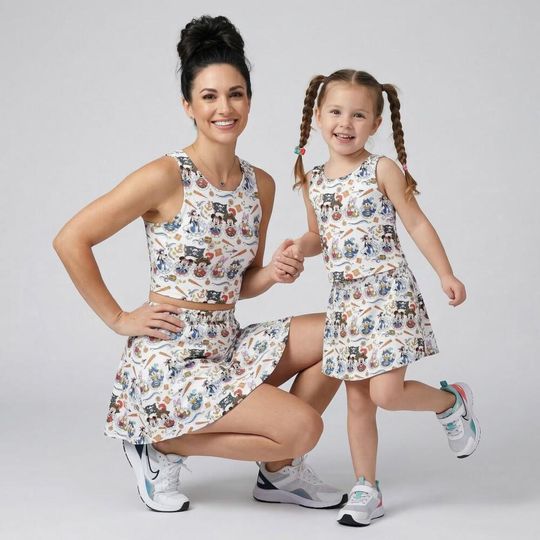 Discover Playful Mickey and Friends Pirate Activewear Set, DCL Pirate Night Skort Outfit, Disney Cruise Summer Vacation Mothers Day Birthday Gift