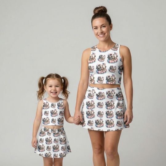 Discover Patriotic Dachshund USA Activewear, 4th of July 2026 Celebration, 250th Anniversary America Dog Print, Summer BBQ Run Outfit