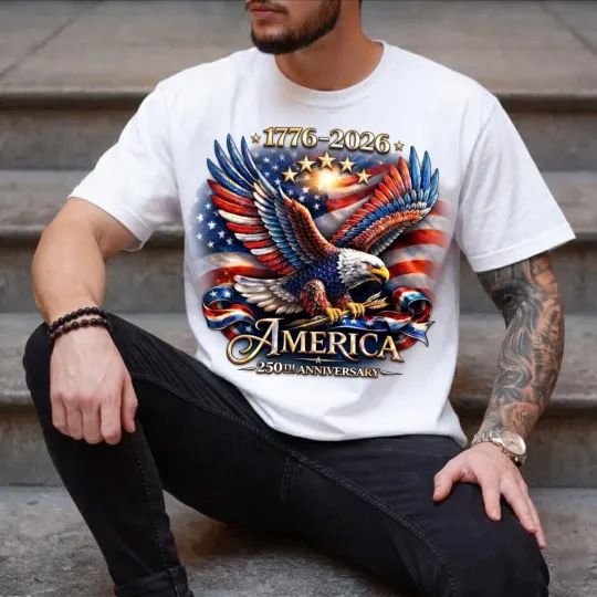 Discover America 250th Anniversary America Patriotic T-Shirt, USA 250 Years Shirt