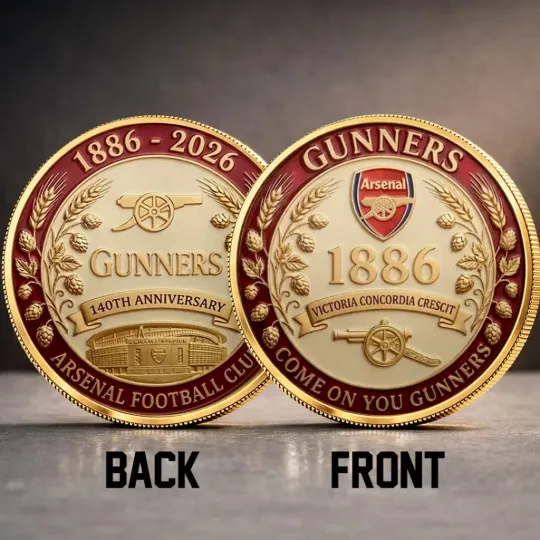 Discover Arsenal FC 140th Anniversary Commemorative Coin