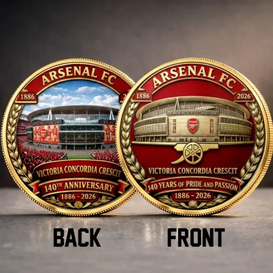 Discover Arsenal FC 140th Anniversary Commemorative Coin