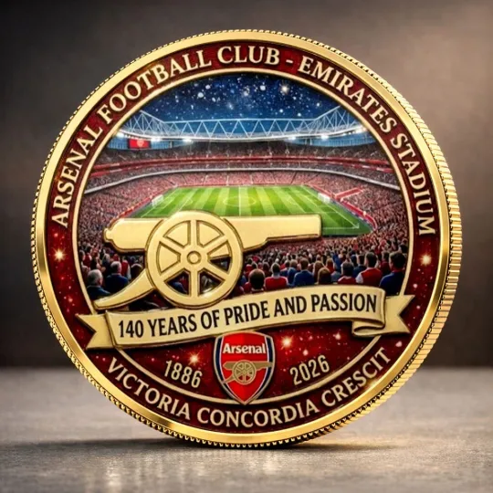 Discover Arsenal FC 140th Anniversary Commemorative Coin
